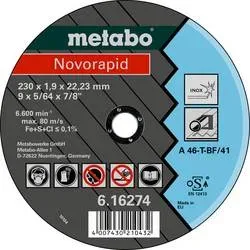 Metabo 616273000 Trennscheibe gerade 180 mm 25 St. Blech, Profile