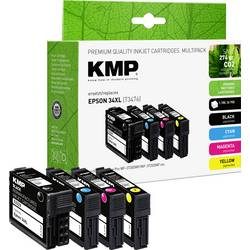 KMP Kompatibel Epson 34XL Tintenpatrone C13T34764010 Schwarz, Cyan, Magenta, Gelb Multipack 4 Stück