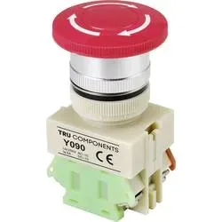 TRU COMPONENTS Y090 Not-Aus-Schalter 5 A 1 Öffner IP40 1 St.