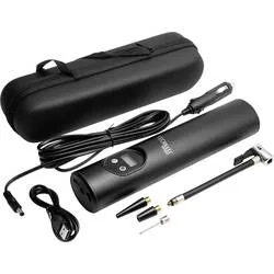 Technaxx 4906 Kompressor TX-157 8 bar Aufbewahrungs-Box/-Tasche, Digitales Display, Inkl. 1 Akku, mit Arbeitslampe,