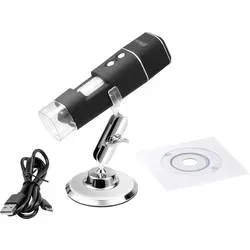 Full-HD-Mikroskop, WLAN, Akku, 1000-fache Vergrösserung, Micro-USB inkl. Halterung