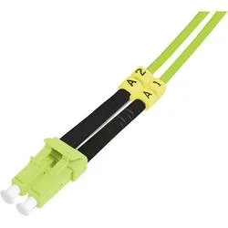 Digitus DK-2533-05-5 Glasfaser LWL Anschlusskabel 5.00 m Grün [1x LC-Stecker - 1x LC-Stecker] 50/125 µ Multimode