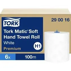 Tork Falthandtücher Gerollt Weiss 2-lagig 290016 6 Stück à 408 Blatt