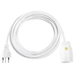 Brennenstuhl 1160162 Strom Verlängerungskabel 10 A Weiß 3 m H05VV-F 3G 1,0 mm²