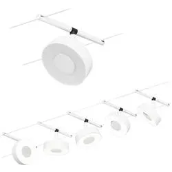 Paulmann WS DC Circle Seil-Komplettsystem Weiß (matt), Chrom