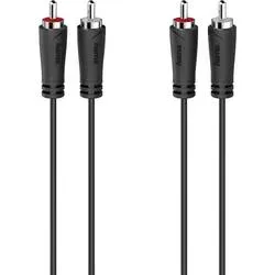 hama 00205257 Audio-Kabel, 2 Cinch-Stecker - 2 Cinch-Stecker, 1,5 m