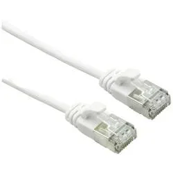 ROLINE U/FTP DataCenter Patchkabel Cat.6A (Class EA), LSOH, slim, weiß, 3 m