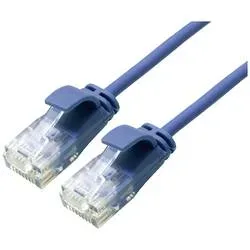 ROLINE UTP DataCenter Patchkabel Cat.6A (Class EA), LSOH, slim, blau, 3 m