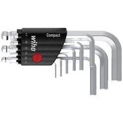 Wiha Sechskant Winkelschraubendreher-Set 1.5 mm, 2 mm, 2.5 mm, 3 mm, 4 mm, 5 mm, 6 mm, 8 mm, 10 mm 9teilig