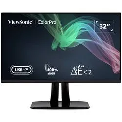 Viewsonic VP3256-4K LED-Monitor EEK G (A - G) 80 cm (31.5 Zoll) 3840 x 2160 Pixel 16:9 5 ms DisplayPort, HDMI®, USB-C®