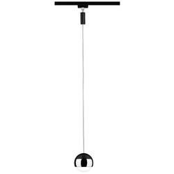 Paulmann Pendel Capsule Hochvolt-Schienensystem-Leuchte URail LED fest eingebaut 6 W LED Schwarz (matt), Chrom
