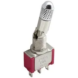 C & K Switches 7203K12ZQE2 Kippschalter 120 V/AC, 28 V/DC 5 A 2 x Ein/Aus/Ein 1 St. Bulk
