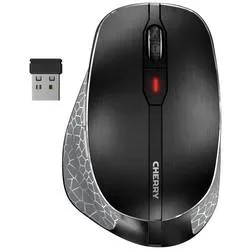 Cherry - MW 8C ERGO Maus rechts RF Wireless + Bluetooth Optisch 3200 DPI, Grau