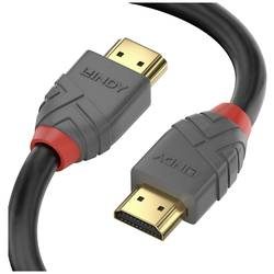 LINDY USB Anschlusskabel HDMI-A Stecker, HDMI-A Stecker 10.00 m Schwarz, Grau 36967 HDMI-Kabel