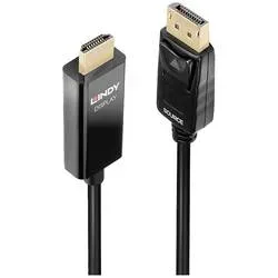 LINDY - Videokabel-Adapter 1 m DisplayPort HDMI, Schwarz, 360X260X20MM