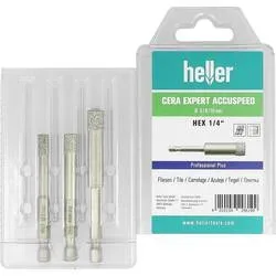 Heller 29619 9 Bohrkopf-Set 3teilig Sechskantschaft 3 St.