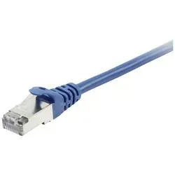 Equip 605532 RJ45 Patchkabel CAT 6 S/FTP 3.00 m Blau vergoldete Steckkontakte 1 St.