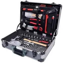 1/4'' + 1/2'' Sanitär-Werkzeugkoffer, 95 Teile, feinster Chrom-Vanadium-Stahl KS Tools