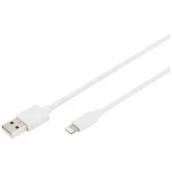 Digitus Handy, iPad/iPhone/iPod, Computer, Notebook Ladekabel [1x USB-A - 1x Lightning] 2 m USB-A, Apple Lightning