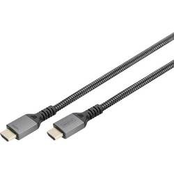 Digitus HDMI Anschlusskabel HDMI-A Stecker 2 m Schwarz DB-330200-020-S 8K UHD, Aluminium-Stecker, Audio Return Channel,