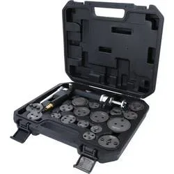 KS Tools 150.2000 Druckluftspindel-Bremskolbenwerkzeug-Satz, 18-tlg
