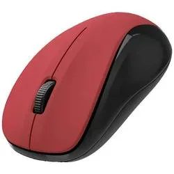 hama 00173022 Optische 3-Tasten-Funkmaus MW-300 V2, geräuschlos, USB-Empfänger, Rot