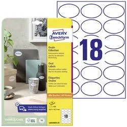 AVERY ZWECKFORM Etiketten 63,5x42,3mm L6024REV2 weiss 450 St&uuml;ck