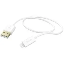 Hama -  Ladekabel USB-A auf Lightning Weiß 1,5 m, 1,5 Meter