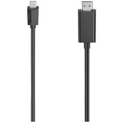 Hama USB-C® Adapterkabel USB-C® Stecker, HDMI-A Stecker 1.50 m Schwarz 00200718 4K UHD USB-C®-Displaykabel