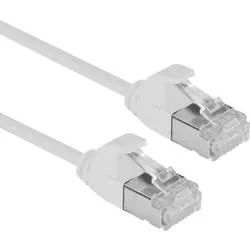 ROLINE U/FTP DataCenter Patchkabel Cat.6A (Class EA), LSOH, slim, grau, 0,3 m