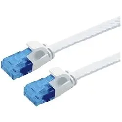 VALUE Patchkabel flach, CAT.6a UTP 21.99.2063 White, halogenfrei 3m