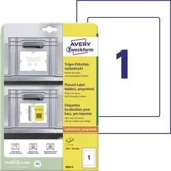 AVERY ZWECKFORM Tr&auml;ger-Etiketten 220x160mm 8003-5 hellgrau 5 Stk./5 Blatt