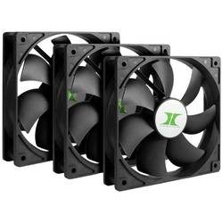 Inter-Tech 88887289 PC-Gehäuse-Lüfter Schwarz (B x H x T) 120 x 25 x 120 mm