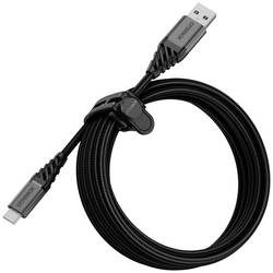 Otterbox - (3m / 3A) Premium Robustes USB auf USB C Nylon Schnellladekabel Datenkabel Power Delivery (78-52666) - Dark Ash Black