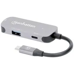 Manhattan USB-C® Dockingstation USB-C auf HDMI 3-in-1 Docking-Konverter Passend für Marke Dockingstations: Universal