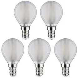 Paulmann 29098 LED EEK F (A - G) E14 Tropfenform 4.8 W Neutralweiß (Ø x H) 45 mm x 78 mm Filament 5 St.
