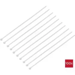 TRU COMPONENTS TC-BT-550-7.6-N Kabelbinder 550 mm 7.6 mm Natur chemische Beständigkeit 100 St.