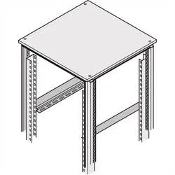 nVent SCHROFF 22127094 19 Zoll Netzwerkschrank-Schienen 1 HE variable Befestigungsschienen Geeignet für Schranktiefe:
