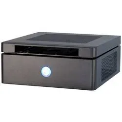 Inter-Tech ITX-603 Mini-Tower PC-Gehäuse Schwarz mit Lüftungsschlitzen