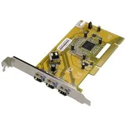 Dawicontrol DC-1394 PCI FireWire Controller 3 Port PCI-Express Karte PCI RAID-fähig
