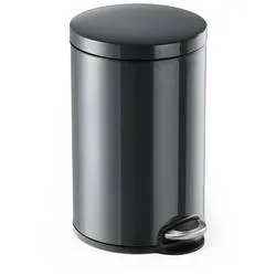 Durable DURABLE - Mülleimer 12.0 l anthrazit 341158 Abfalleimer 12 l (Ø x H) 25 cm x 40 cm Metall, Kunststoff