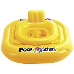 Intex - Pool School Deluxe Baby Float, 79 x 79 cm, Gelb