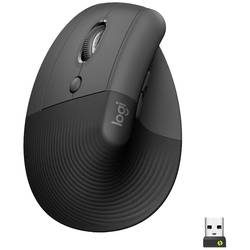 LOGITECH Lift for Business Vertikale Maus, Kabellos, 4000 dpi, Graphite