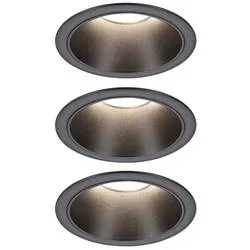 Paulmann 94869 Cole Coin Einbauleuchte LED 6 W Schwarz