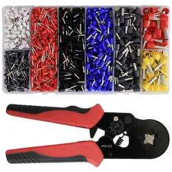Quadrios 23T055 23T055 Crimpzangen-Set Aderendhülsen 0.25 bis 10 mm² Inkl. Aderendhülsensortiment