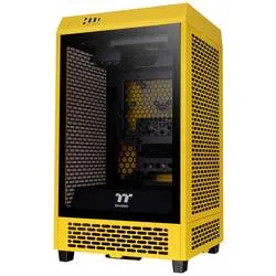 Thermaltake The Tower 200 Mini-Tower Gaming-Gehäuse Gelb 2 vorinstallierte Lüfter