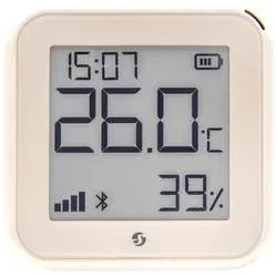 Shelly H&T Gen 3 Ivory Funk-Temperatursensor, -Luftfeuchtesensor Bluetooth, Wi-Fi