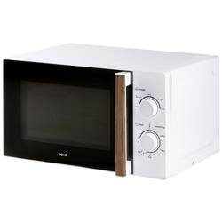 DOMO DO2720 Mikrowelle Weiß, Holz 700 W Timerfunktion