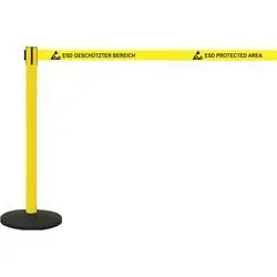 BJZ A-20569 Gurtabsperrpfosten Steht selbstständig am Boden Gurt-/Ketten-Länge (Details) 4 m (Ø x H) 100 mm x 100 cm