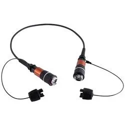 Neutrik 1028229 Glasfaser LWL Anschlusskabel 2 m Schwarz [1x EBC - 1x EBC] Multimode